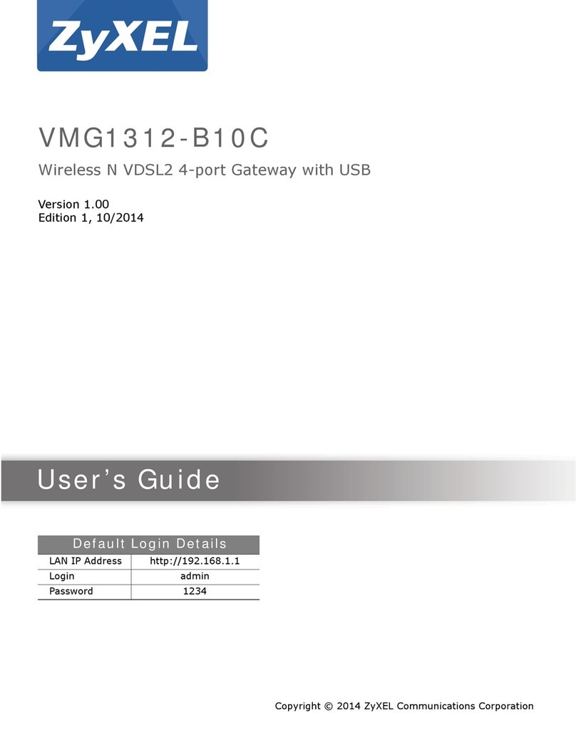 ZyXEL Communications VMG1312-B10C user guide