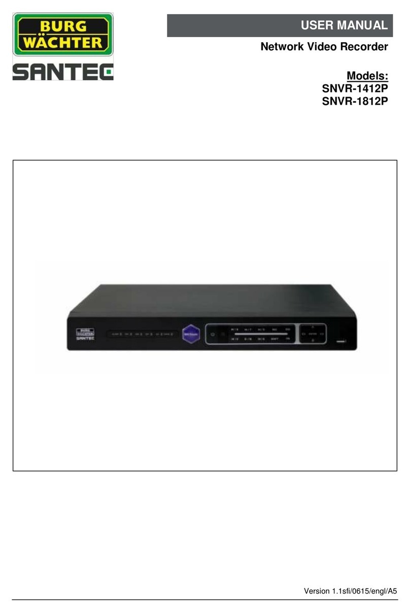 Santec SNVR-1412P User manual