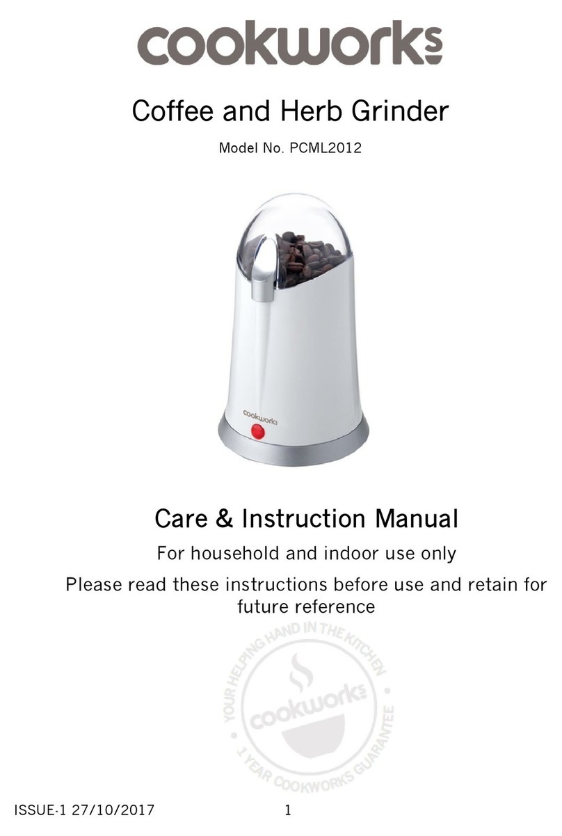 Cookworks PCML2012 Care & instruction manual