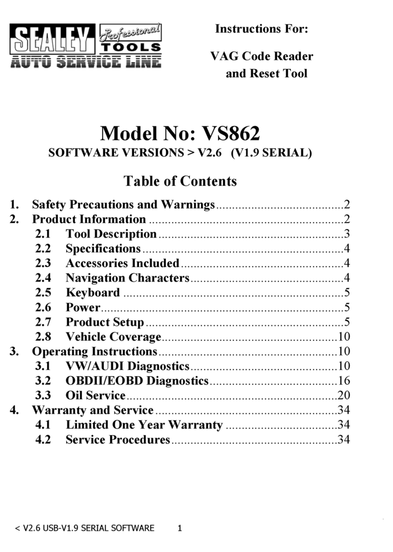 Sealey VS862 User manual