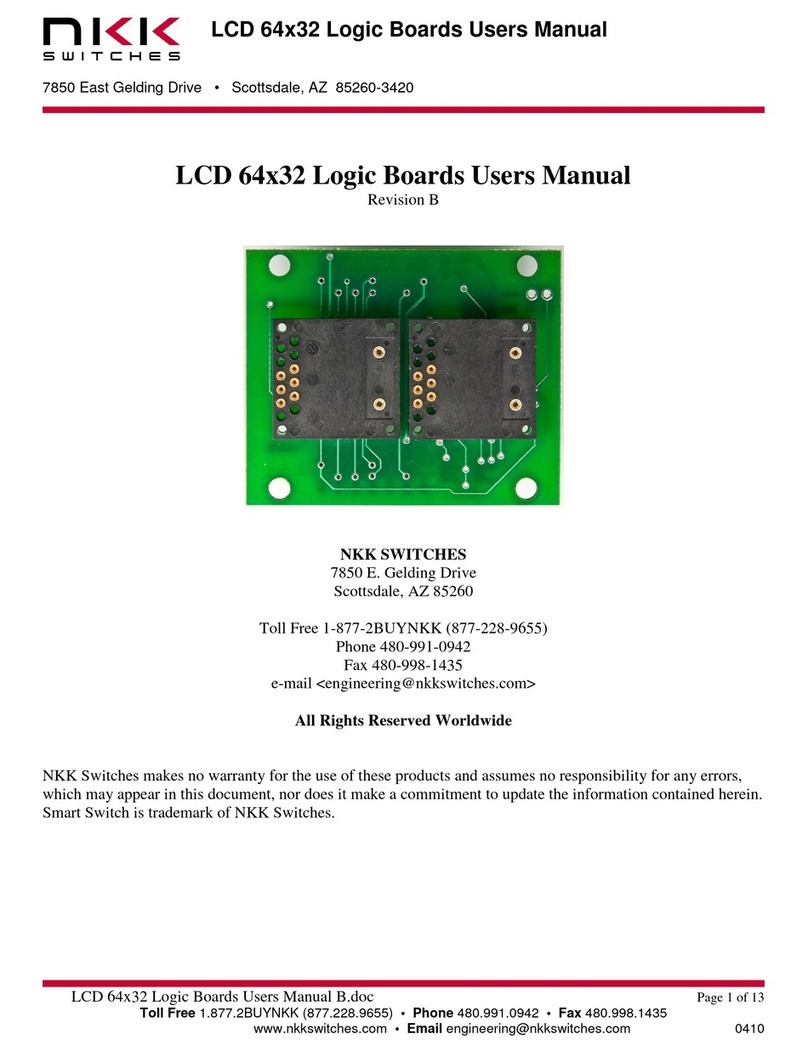 NKK SWITCHES IS-L02A1-C user manual