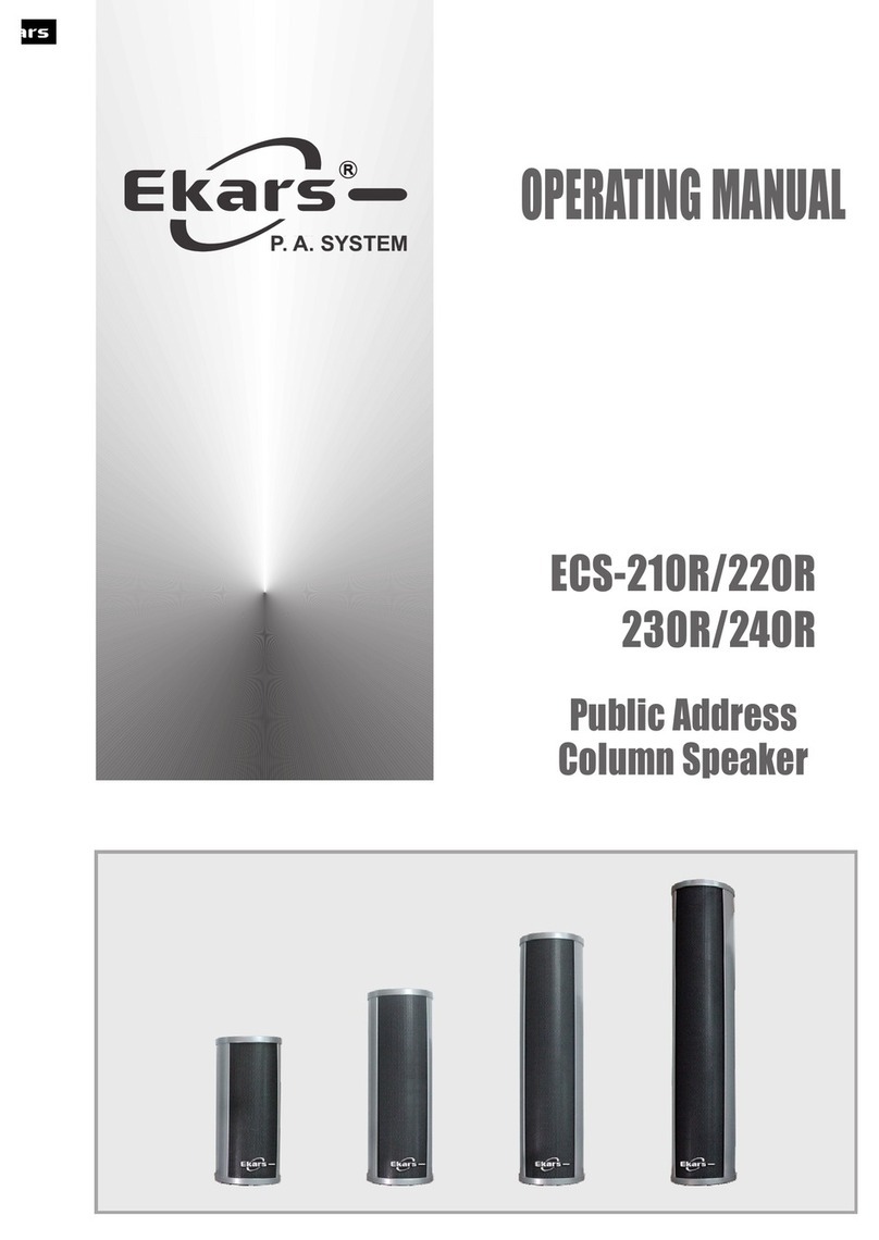 Ekars ECS-220R ECS-230R User manual