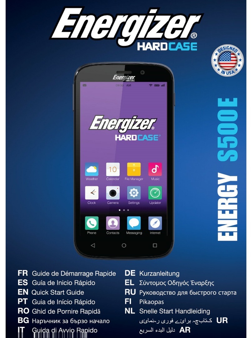 Energizer ENERGY S5000E quick start guide