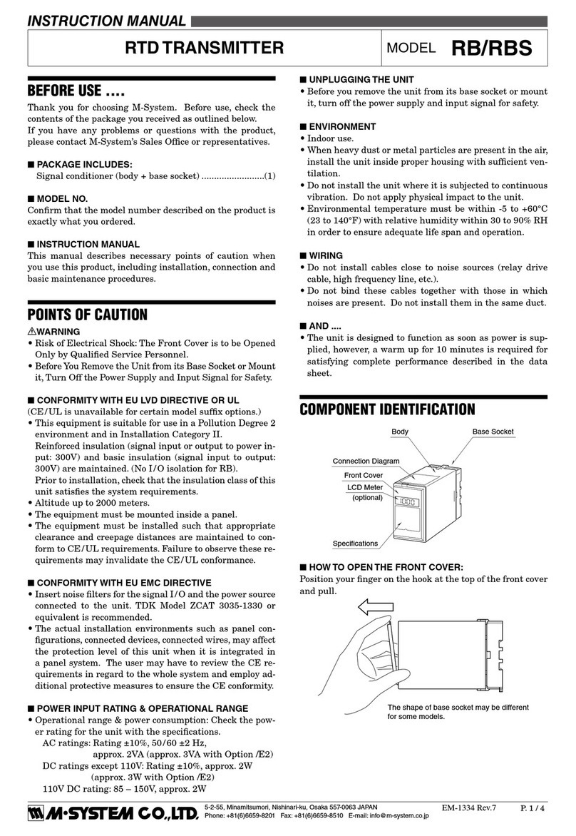 M-system RB User manual