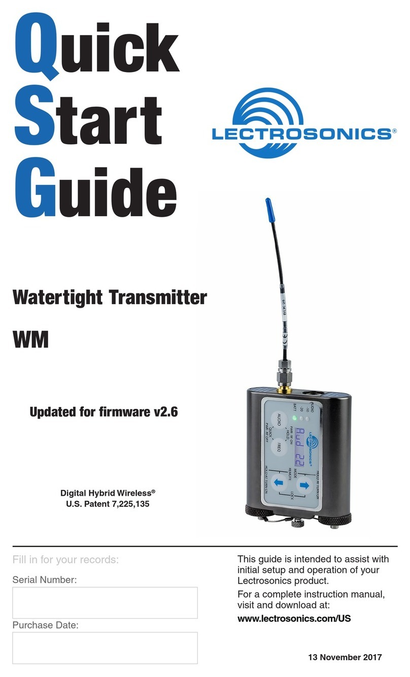 Lectrosonics WM User manual