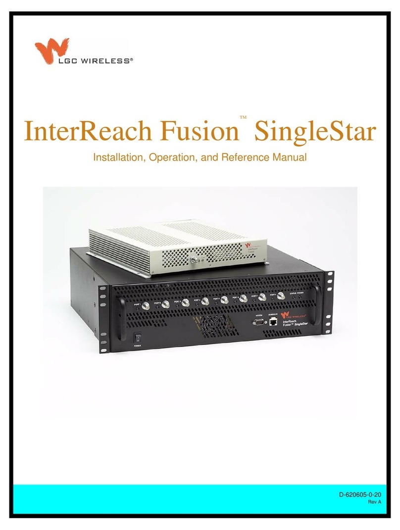 LGC wireless InterReach Fusion SingleStar Installation and operation manual LGC wireless InterReach Fusion SingleStar Installation and operation manual