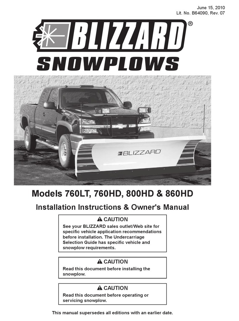 Blizzard Snowplow 760HD Service manual