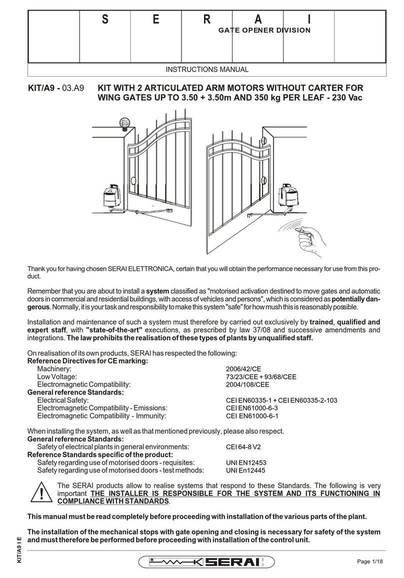 Serai KIT/A9 User manual