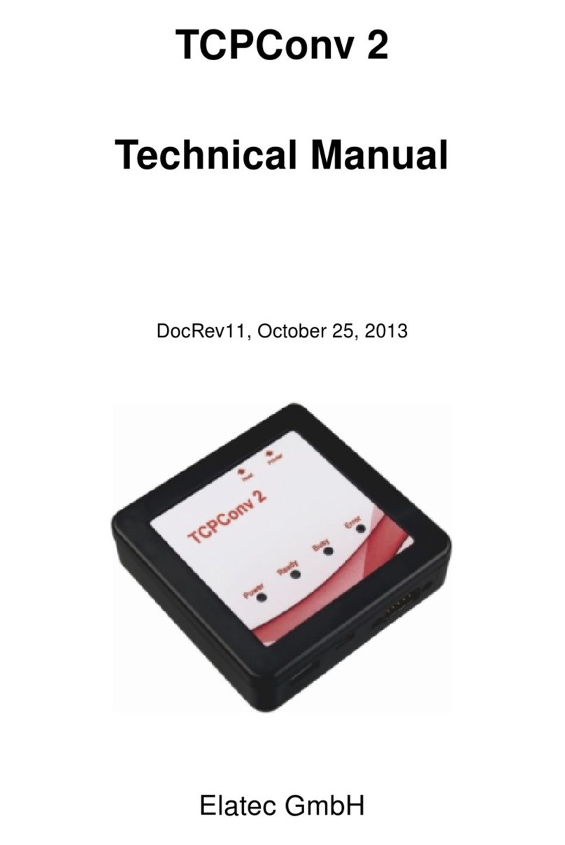Elatec TCPConv 2 User manual