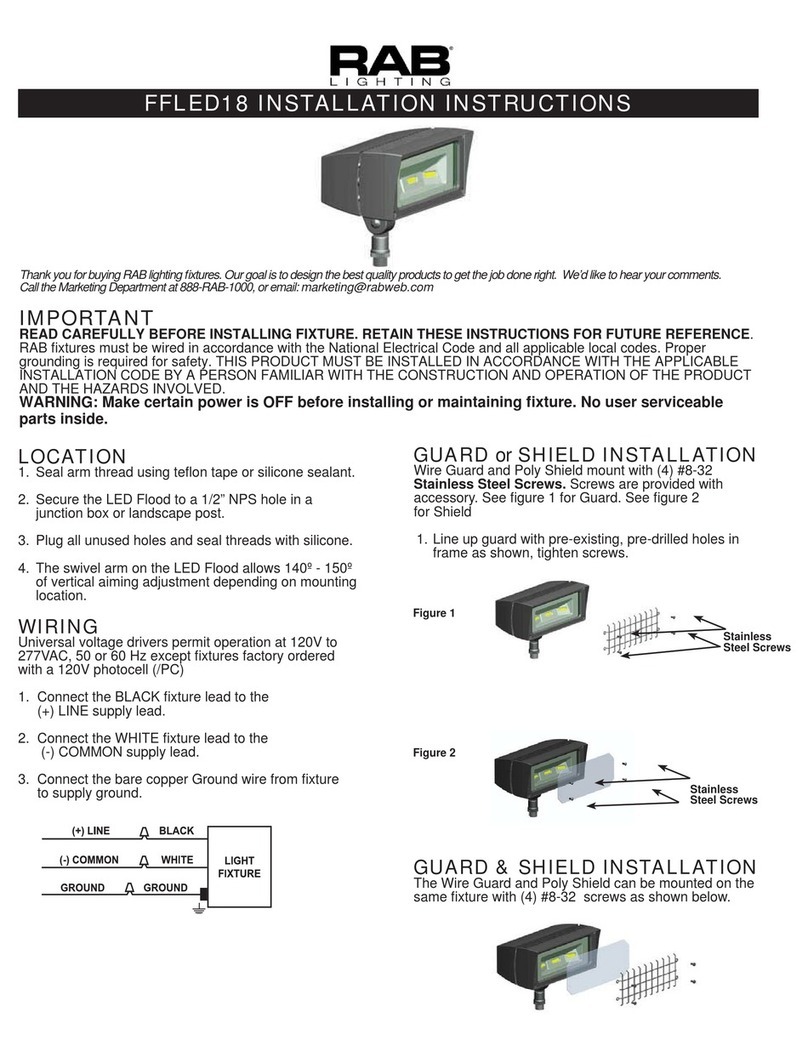 RAB Lighting FFLED18 User manual