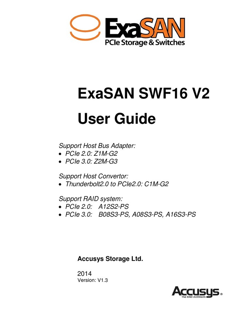 Accusys ExaSAN SWF16 V2 user guide Accusys ExaSAN SWF16 V2 user guide