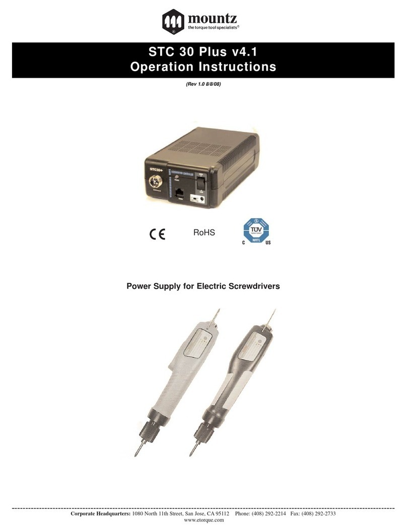 Mountz STC 30 Plus Operation instructions