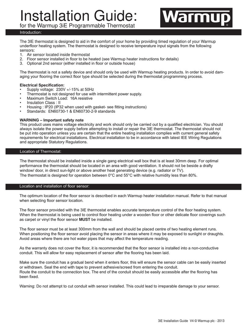 Warmup 3IE installation guide