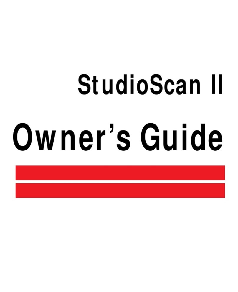 AGFA StudioScan II User manual