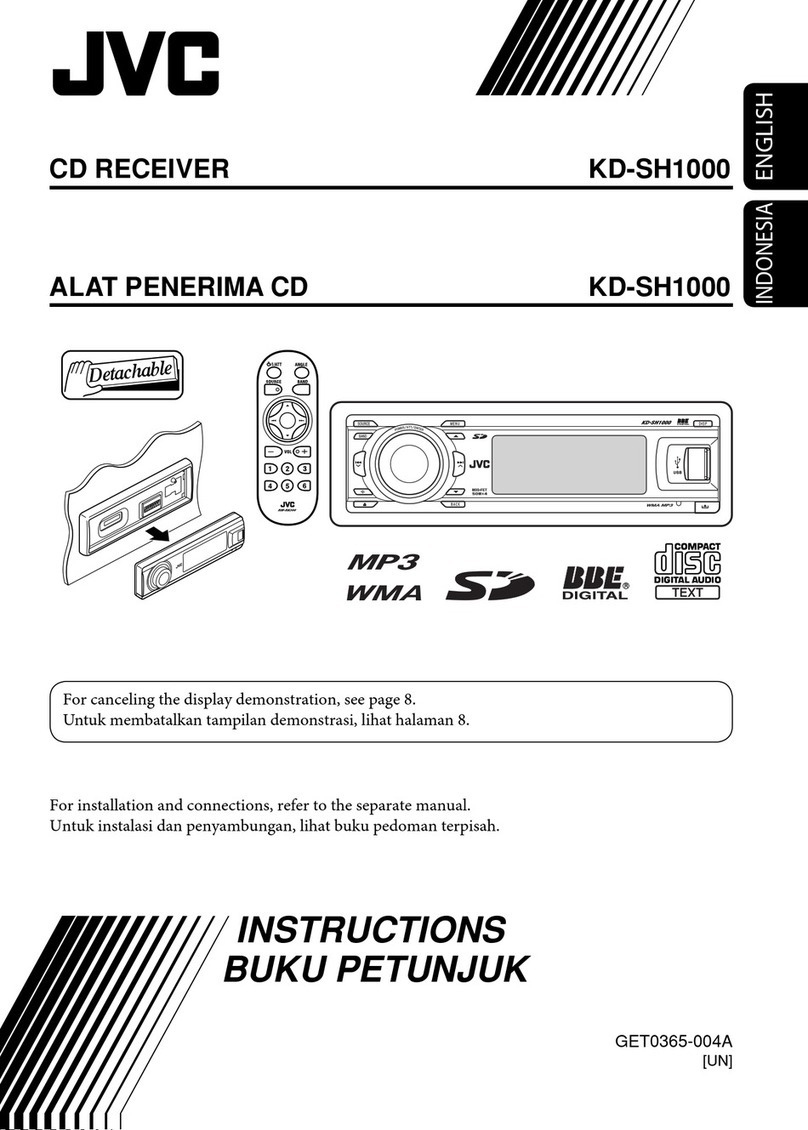 JVC KD SH1000 - Radio / CD instructions
