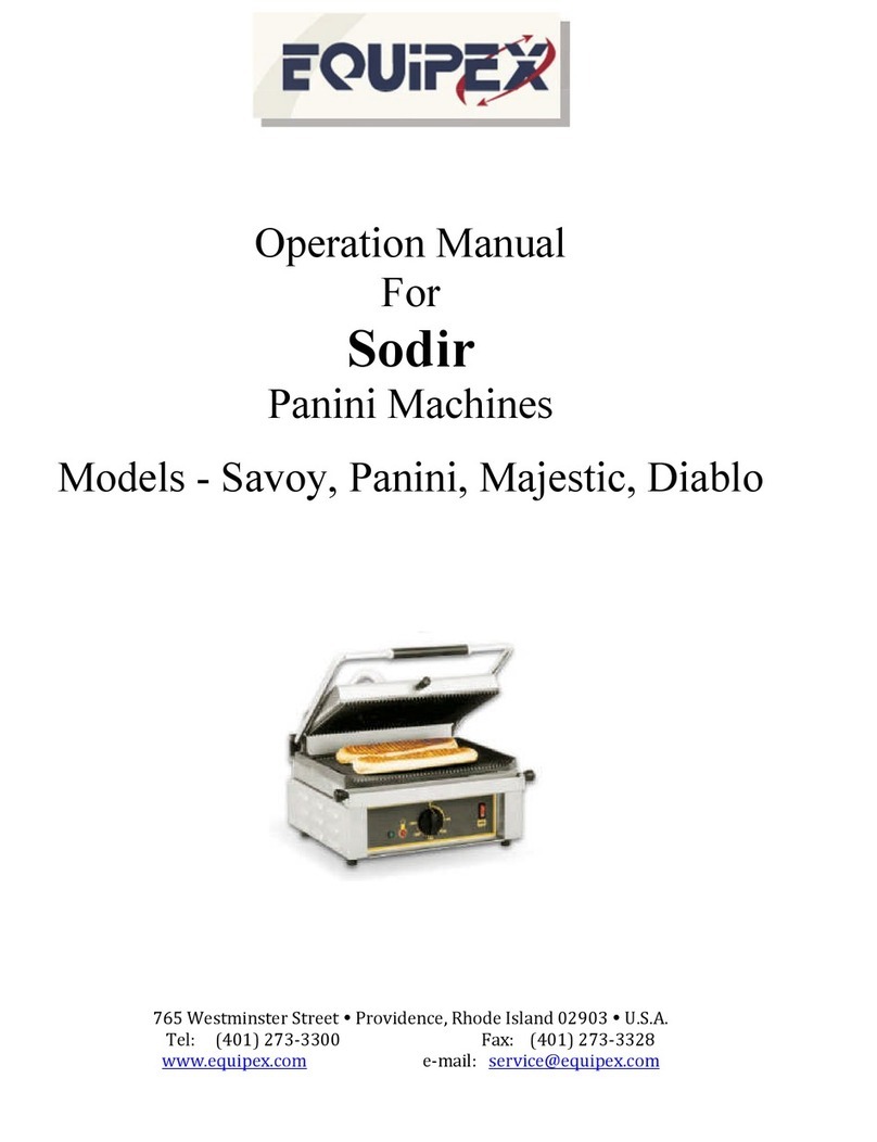 Equipex Sodir Savoy Operation manual
