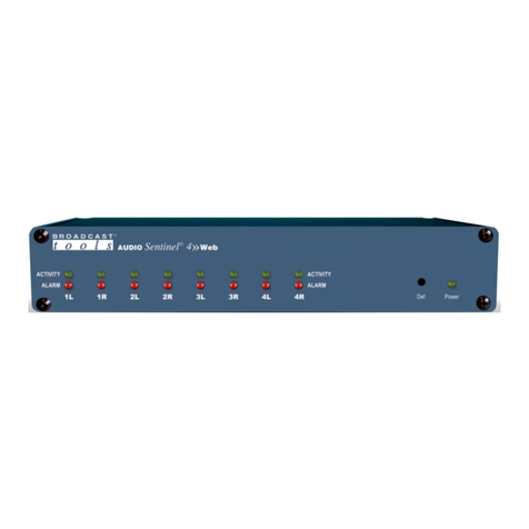 Broadcast Tools Audio Sentinel 4 Web User manual