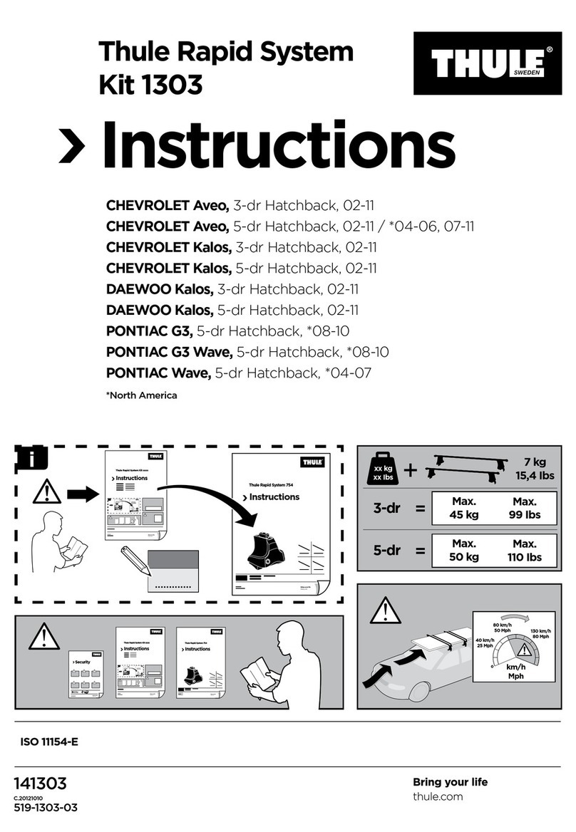 Thule 1303 User manual Thule 1303 User manual