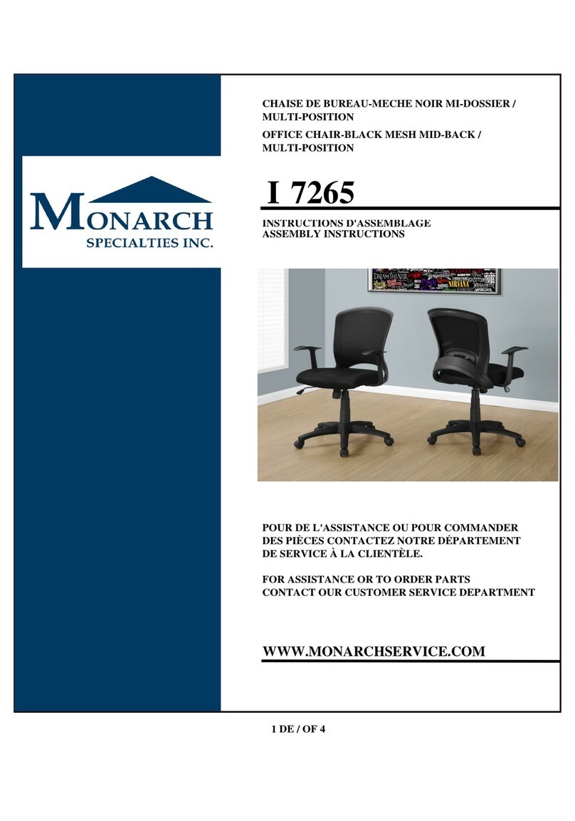 Monarch Specialties I 7265 User manual
