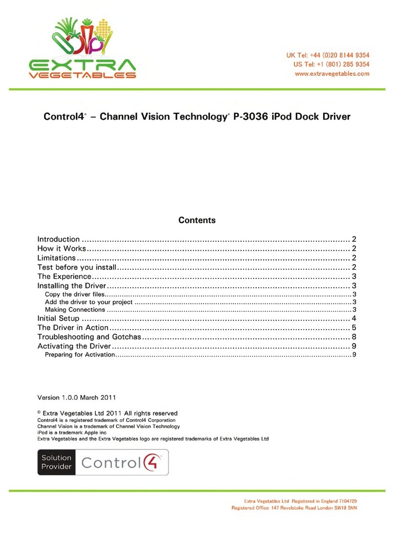 Channel Vision P-3036 manual