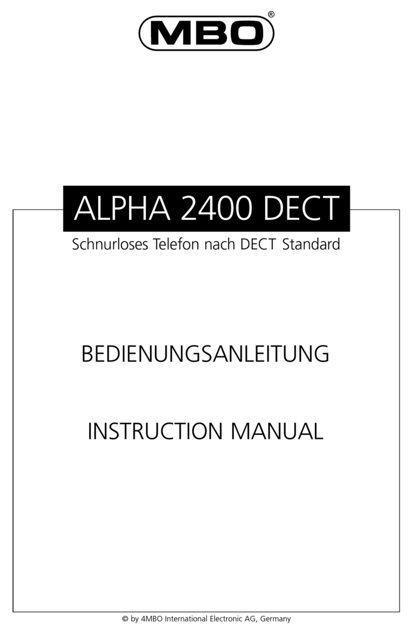 MBO ALPHA 2400 DECT instruction manual