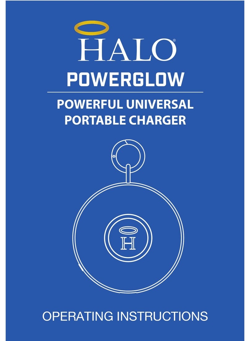 Halo POWERGLOW operating instructions