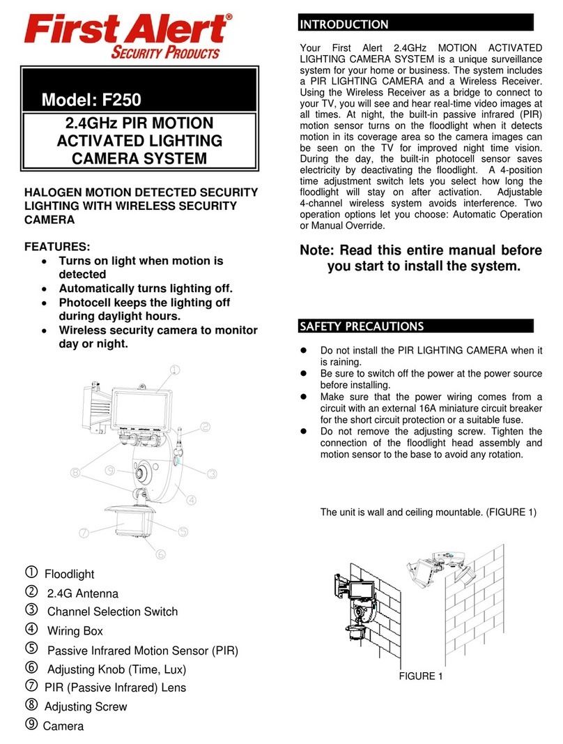 First Alert F250 User manual