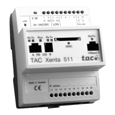 t.a.c. TAC Xenta 511 Handbook
