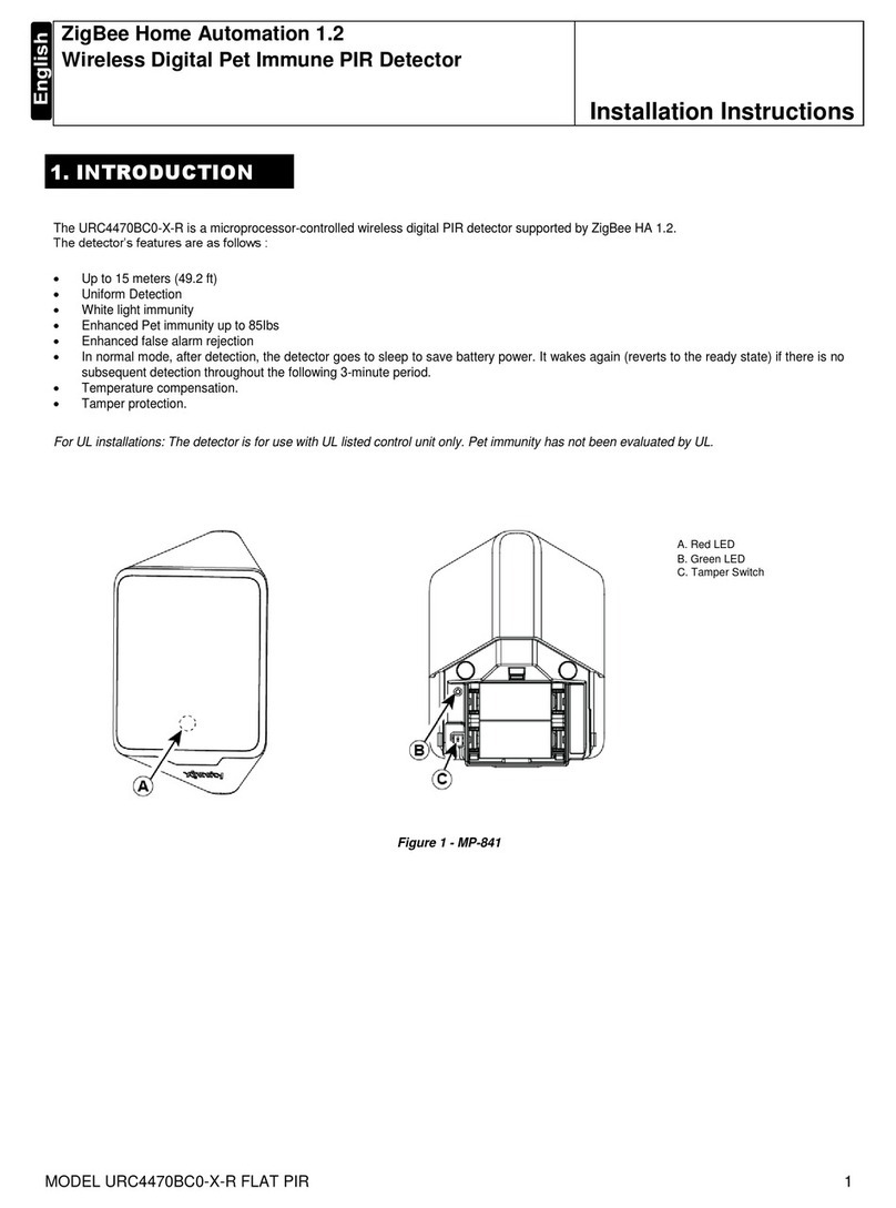Ecolink URC4470BC0-X-R User manual