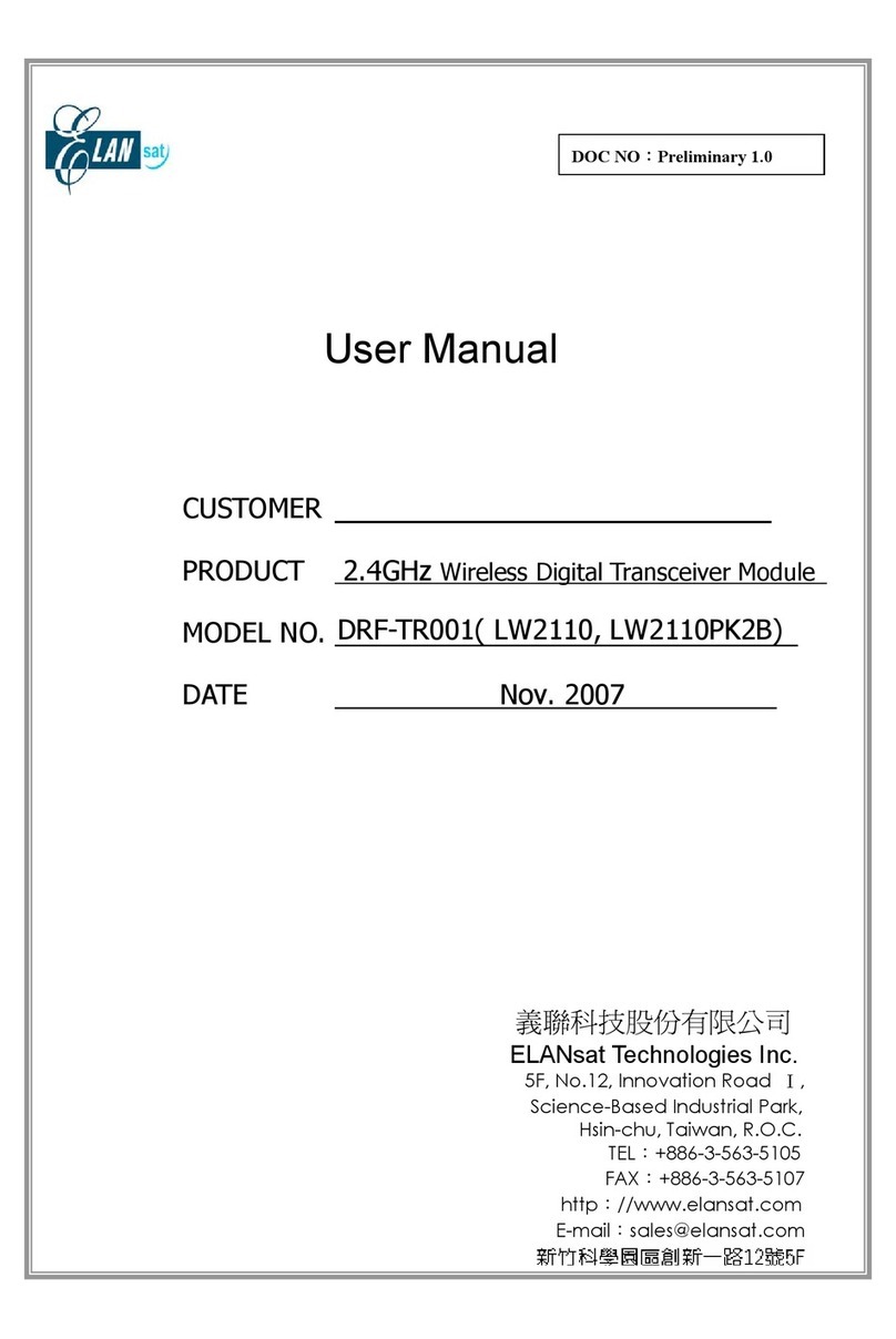 ELANsat Tech DRF-TR001 user manual