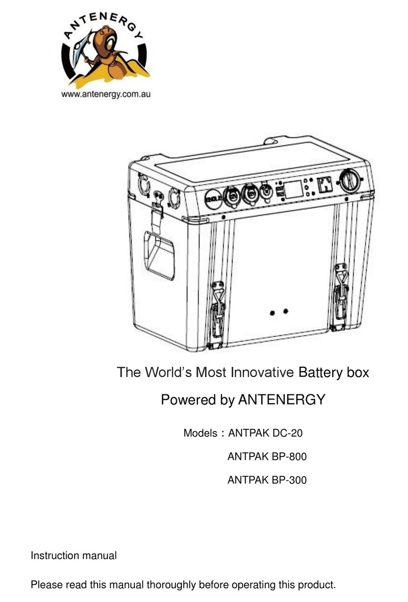 ANTENERGY ANTPAK DC-20 instruction manual