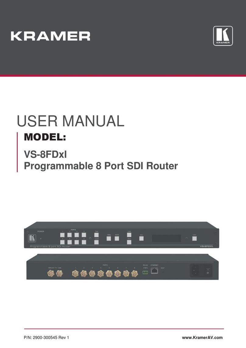 Kramer VS-8FDxl User manual