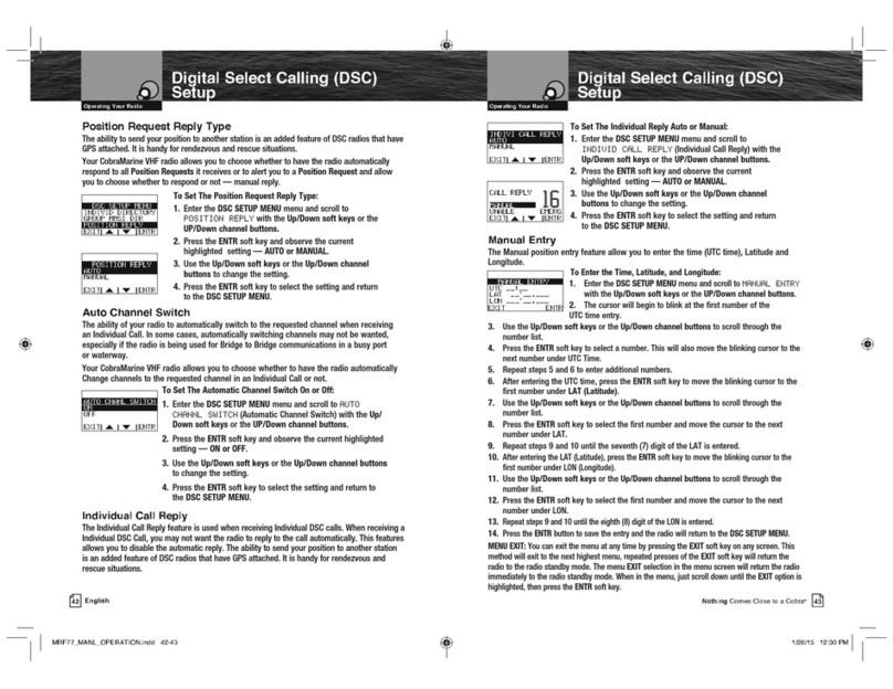 Cobra MRF77 manual