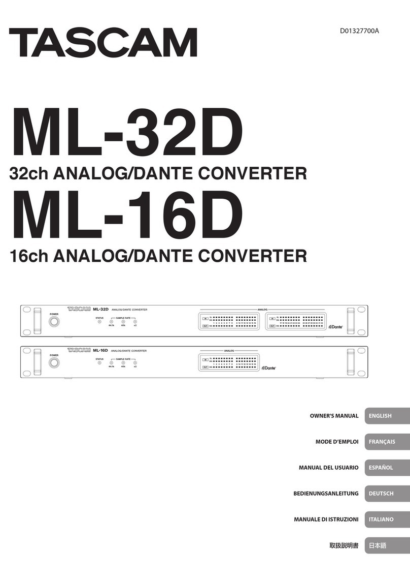 Tascam ML-32D owner's manual