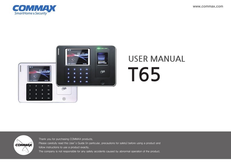 Commax T65 User manual