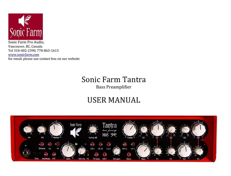 Sonic Farm Tantra User manual