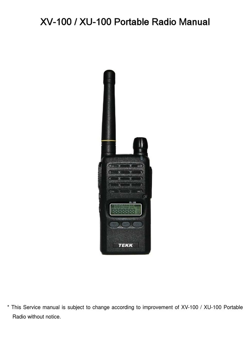 Tekk International XV-100 Series User manual