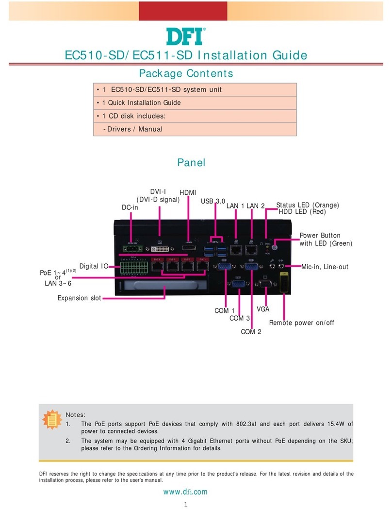 DFI EC510-SD User manual