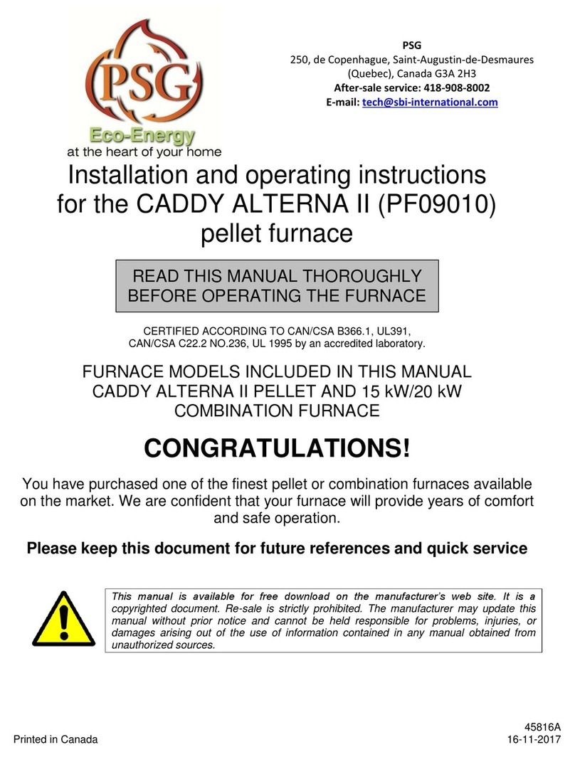 PSG CADDY ALTERNA II Installation and operating instructions PSG CADDY ALTERNA II Installation and operating instructions