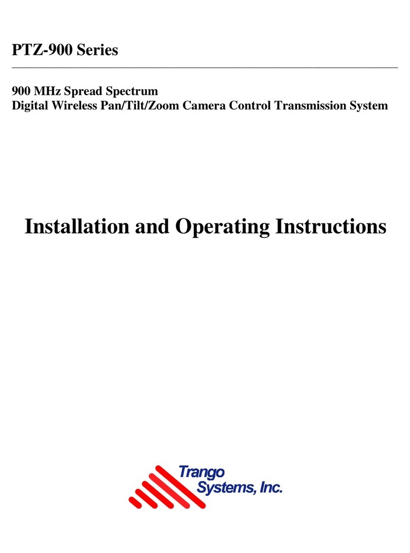 Trango Systems PTZ-900TX Installation and operating instructions