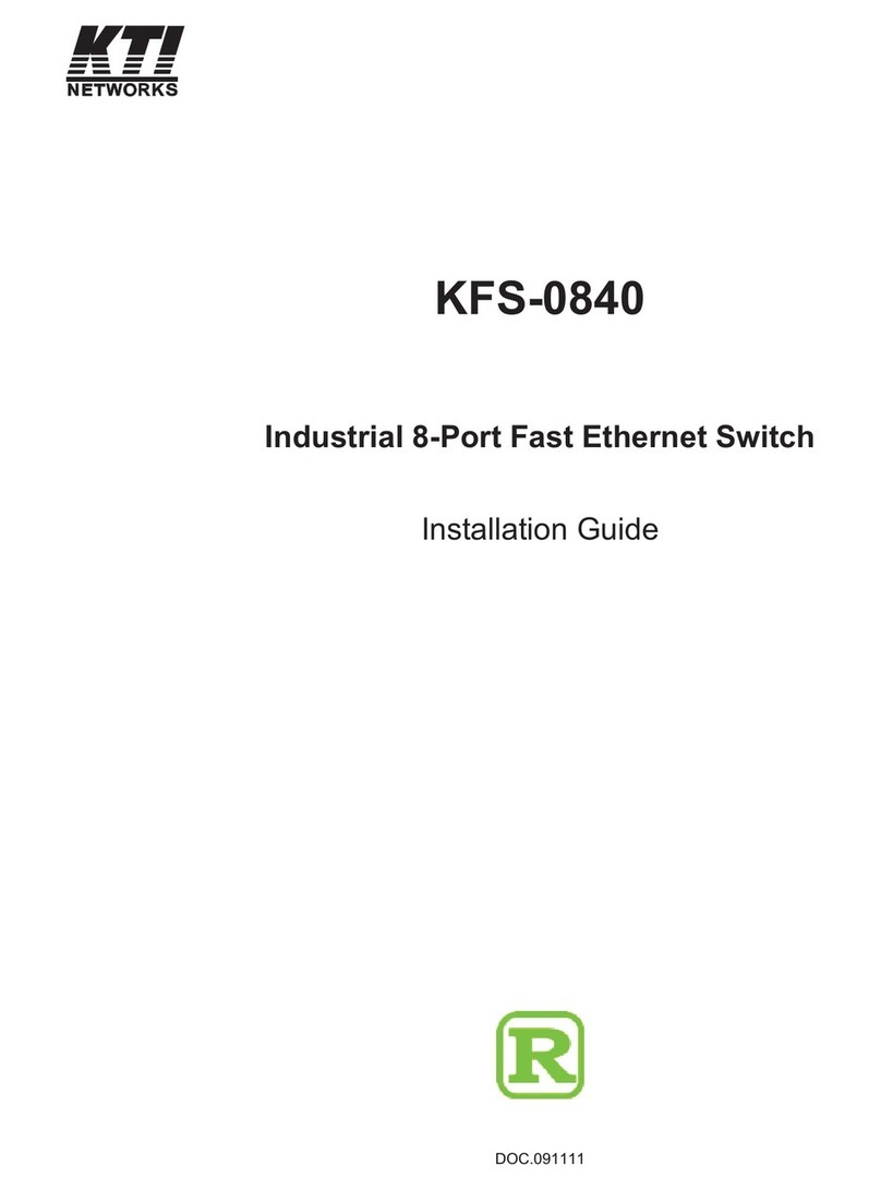 KTI Networks KFS-0840 installation guide