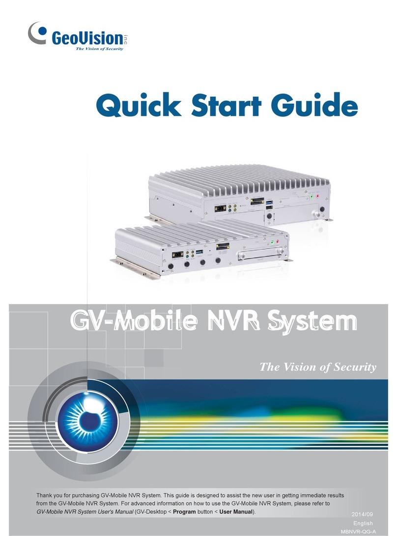 GeoVision GV-MNVR1000 quick start guide