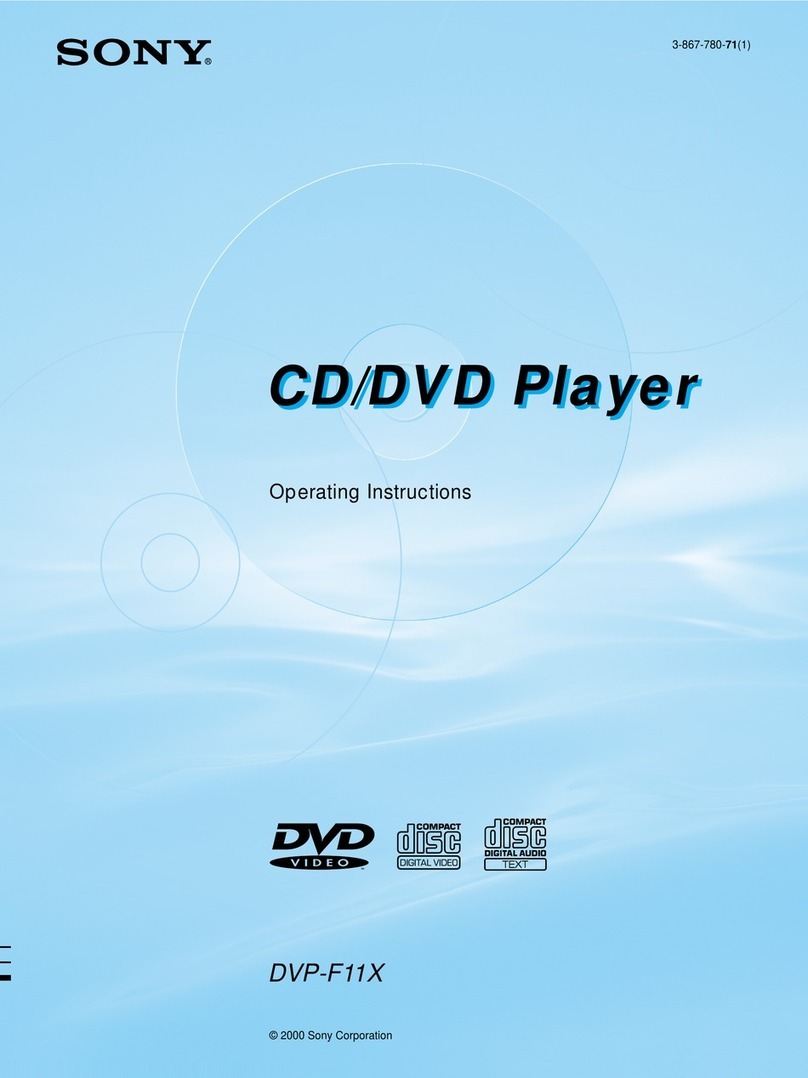 Sony DVP-F11X User manual