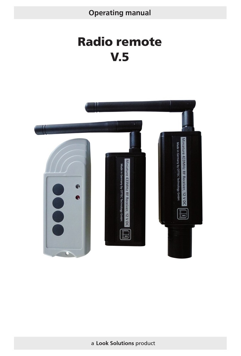 Look Solutions Radio remote V.5 User manual
