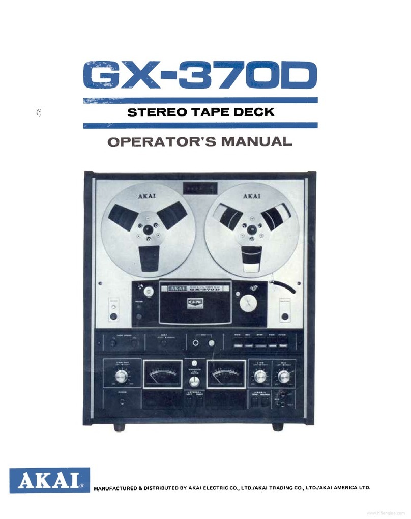 Akai GX-370D User manual