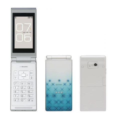 NTT docomo FOMA SO706i User manual