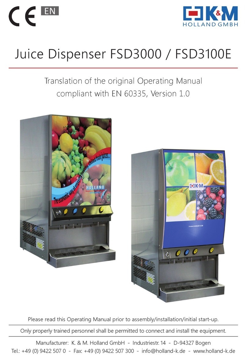 K&M Holland FSD3000 operating manual
