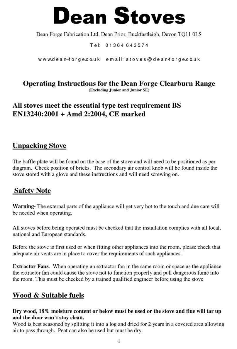 Dean Forge Croft Clearburn Junior operating instructions