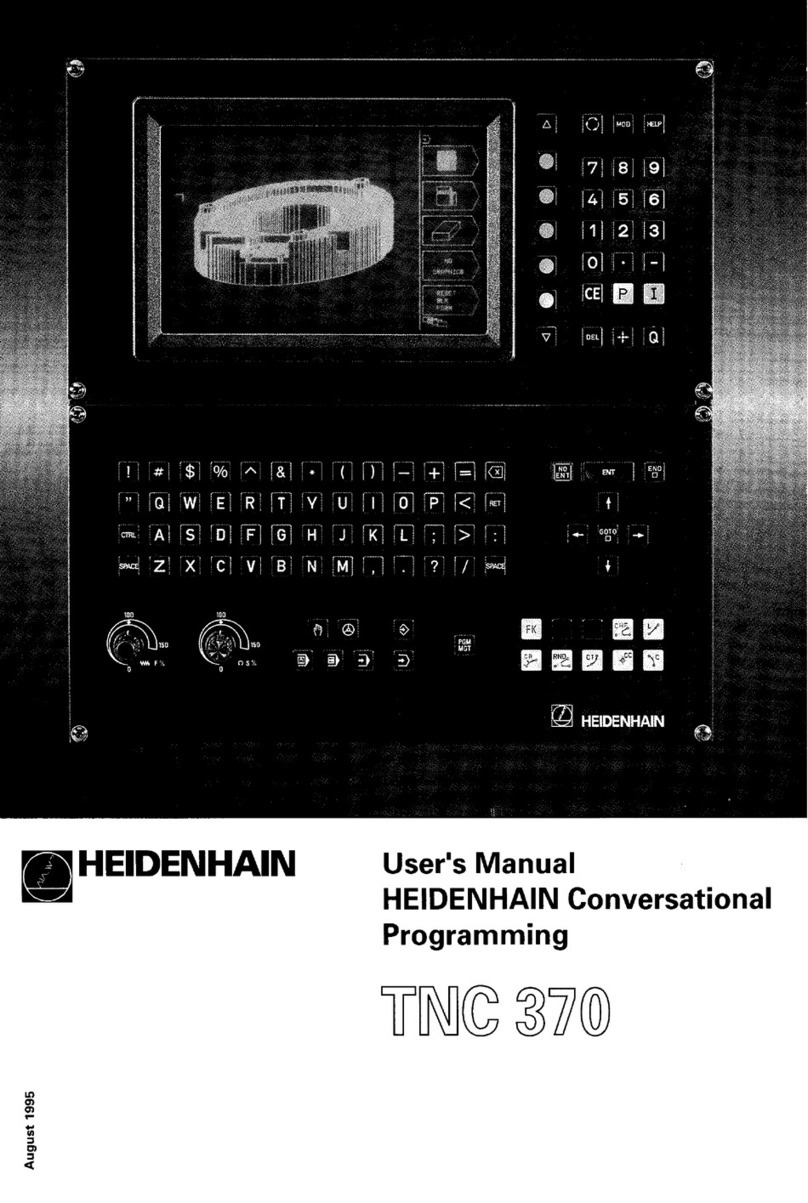 HEIDENHAIN TNC 370 User manual