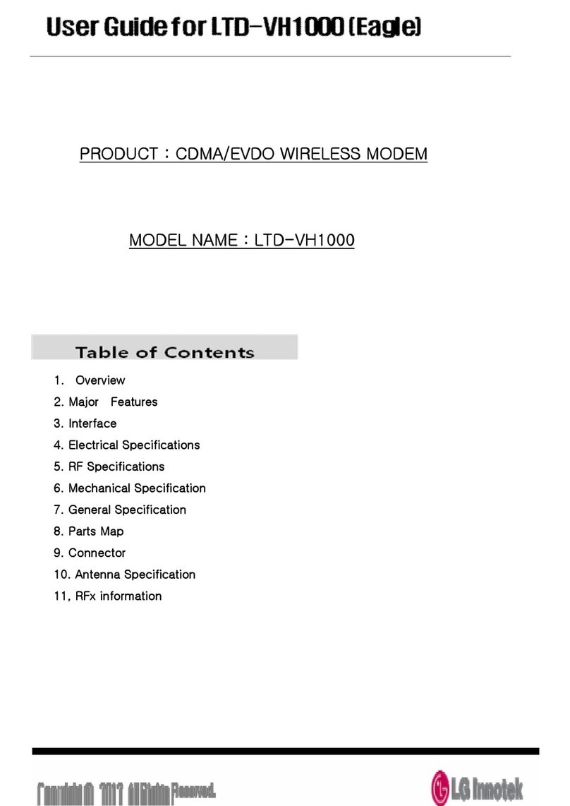 LG LTD-VH1000 User manual